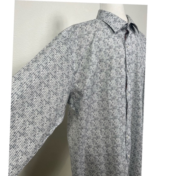 BUGATCHI Mens XL  Long Sleeve Button Shirt Classic Fit  Cuff - Picture 5 of 11